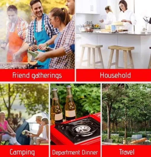 Portable Butane Gas Stove Single Burner Lightweight Outdoor Camping Kerosene Stove