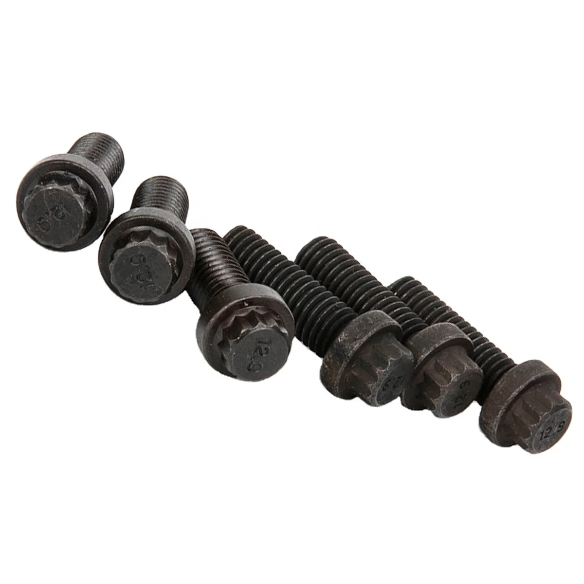 High Quality OEM M5 M14 Carbon Steel Grade 12.9 12 Point Torx Head Flange Screw Bolt with Black Oxide Zinc Finish