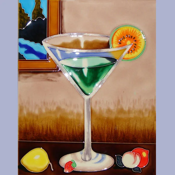 Glazed ceramic picture craft decorative ceramic bird