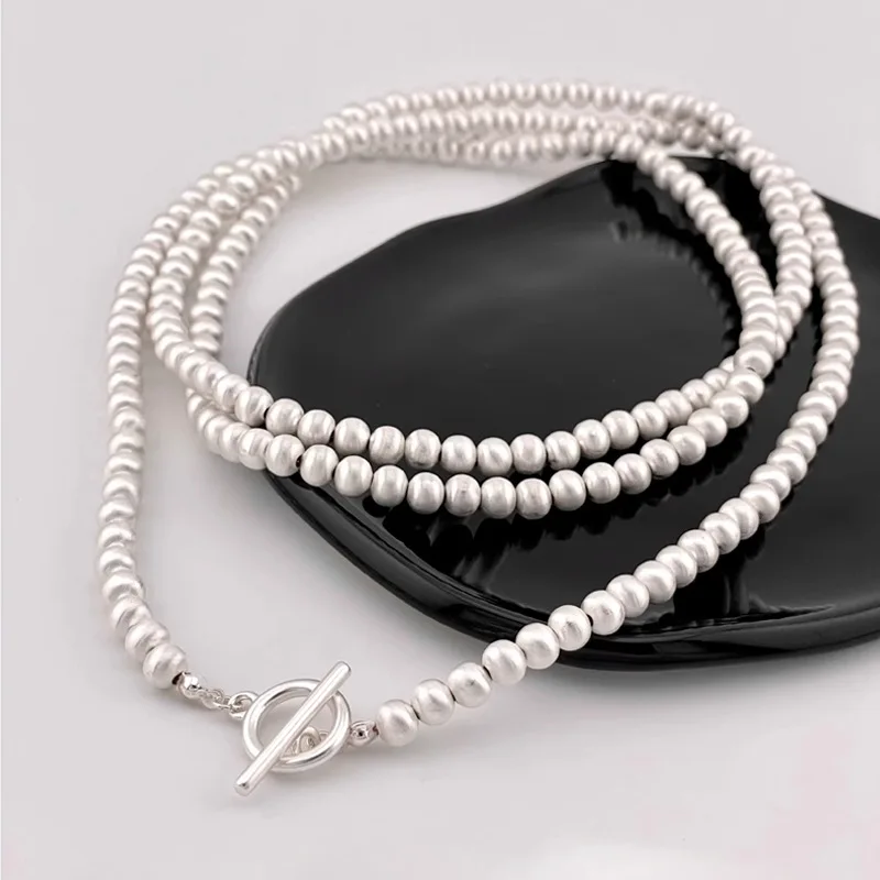 Fashion S925 Sterling Silver Round Sparkle Watermelon Charm Beads Necklace Bracelet For Woman