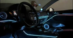 14 in 1 Symphony car Ambient lights RGB guide optic car decoration APP Voice Control light Interior Decorative Atmosphere Strip