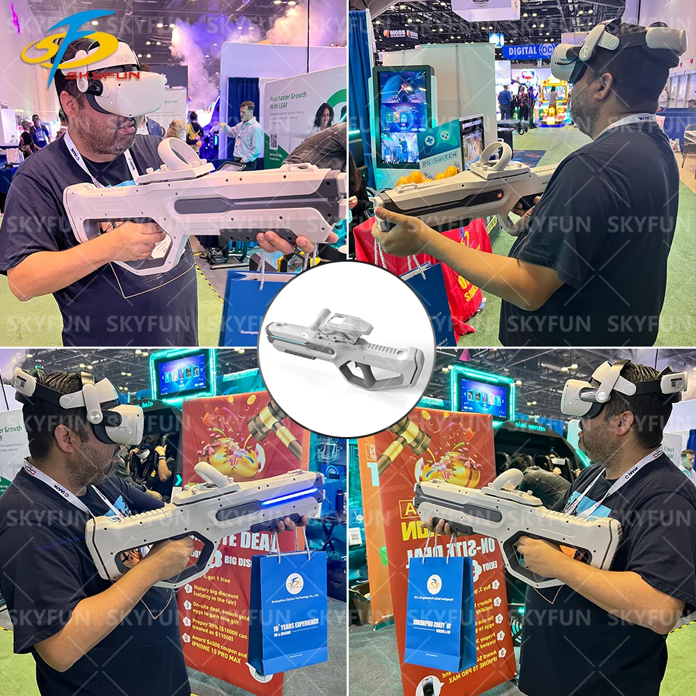 shooting game simulator kid children adults indoor outdoor playground 9d gaming vr gun