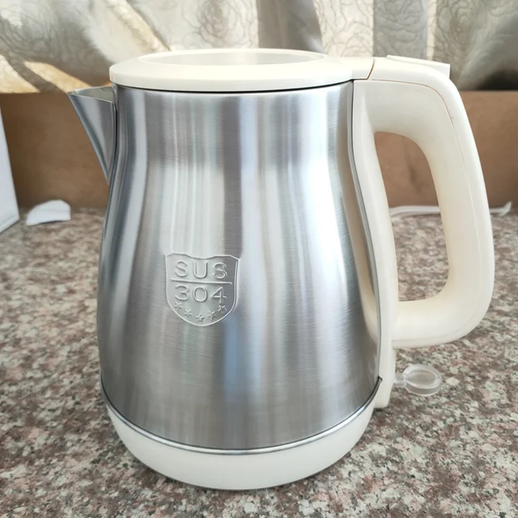 New design fashion 1.8 liter stainless steel water kettle electric kettle home appliance factory wholesale price