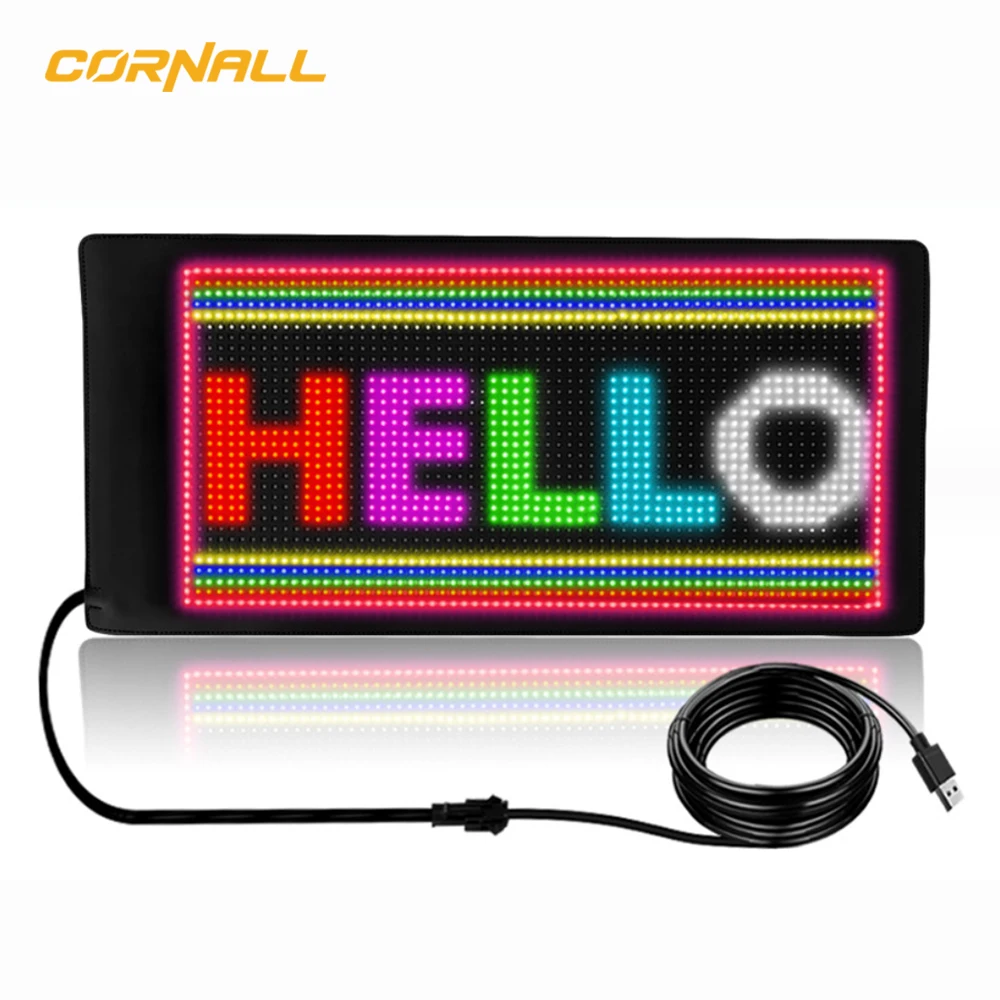 New Smart Wifi Digital Programmable Display Sign Message Screen Led Car Rear Window Digital Display