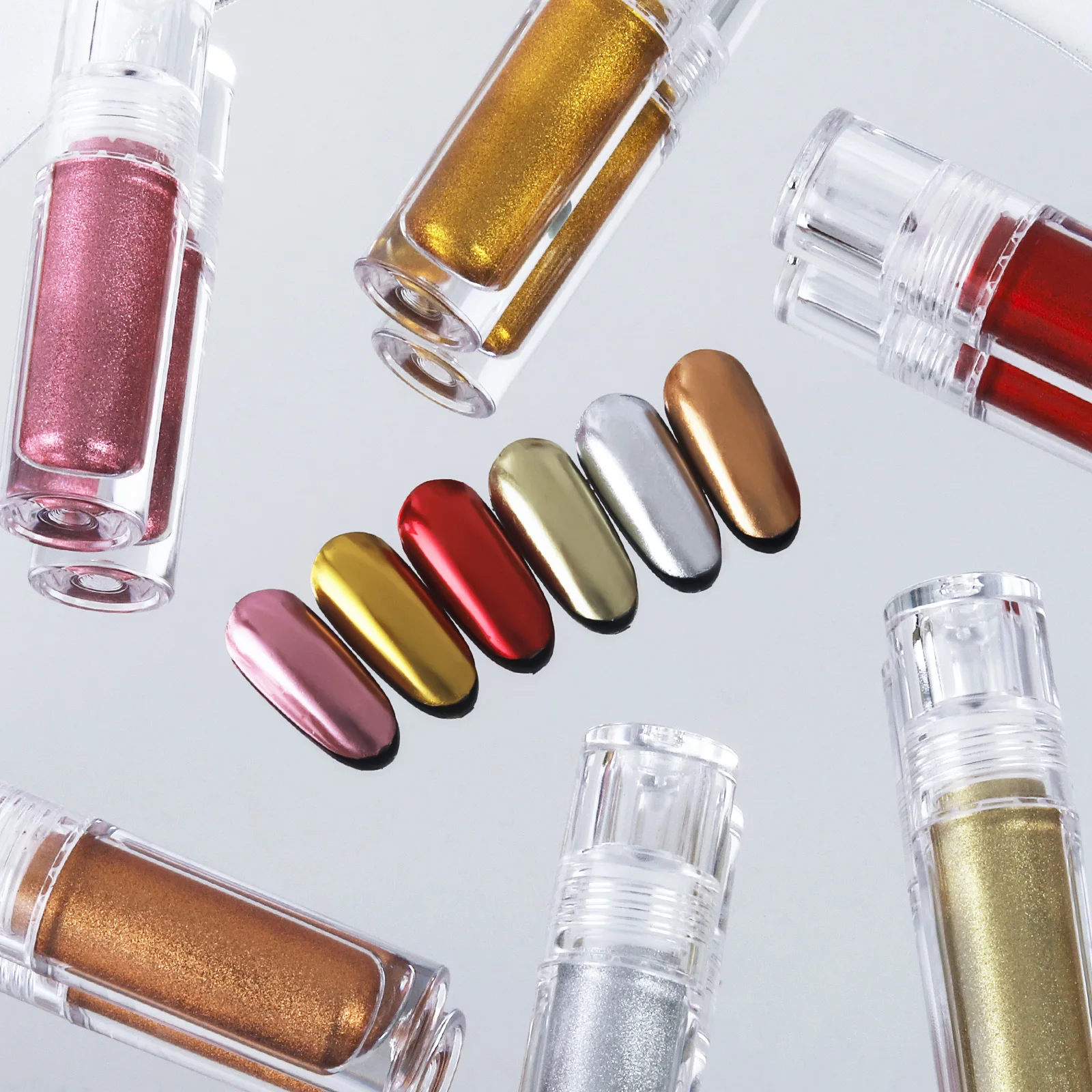 Destly Shiny Liquid Magic Mirror Powder Nail Art Decoration Chrome Mirror Powder Liquid Type Nail Tool