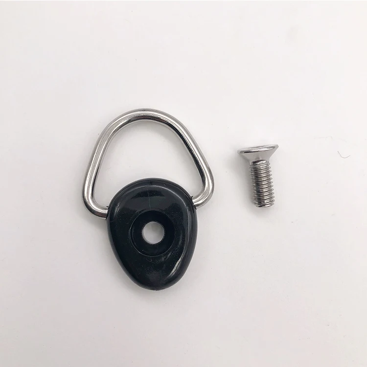 
kayak DIY repair accessories oval D-ring durable plastic stainless steel with screw kit 