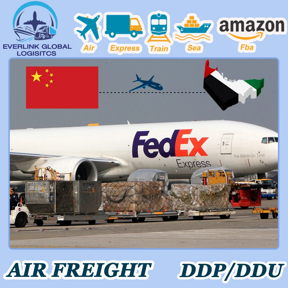 Fast Door to Door Logistics Services DHL FEDEX UPS Express Air Sea Railway Shipping Agent From China To UAE Freight Forwarder
