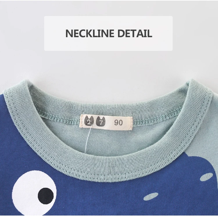 Kids Cute Design Dinosaur T Shirt Children Clothes For 2 To 10 Years Old Boy