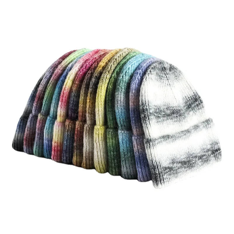 Custom Unisex Beanies Multi-Color Winter  Knitted Hat Beanie Hat for Men and Women