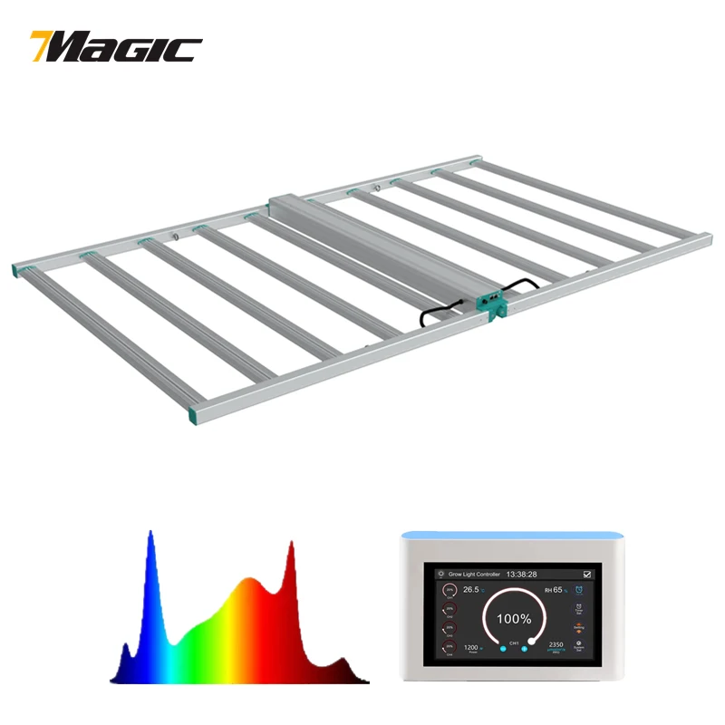 7Magic Foldable LED Grow Light 4*6ft1000W Full Spectrum Grow Light 10/12 Bars For Indoor Grower with EU/US/AU/UK Plug