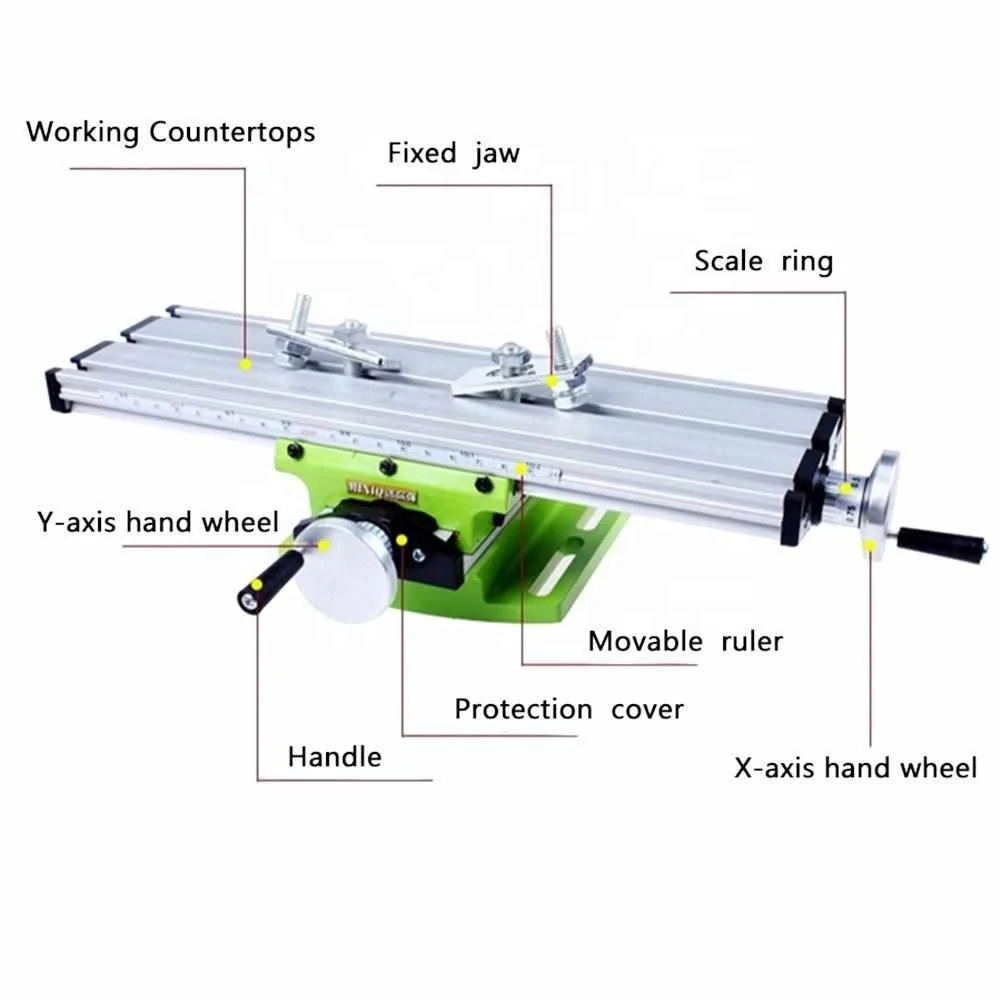 Multi-functional Miniature Precision Mini Table Bench Vise Bench Drill Milling Machine Cross  Positioning Tool