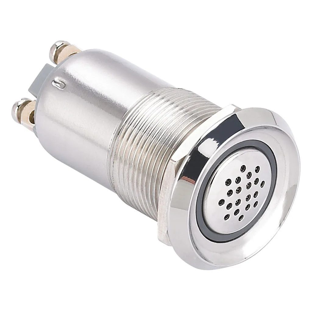 ONPOW 19 мм Металл подсветкой зуммер (GQ19B-SM серии сертификат Европейского соответствия независимого Испытательного и сертификационного EC (ROHS) по запрещению применения опасных веществ