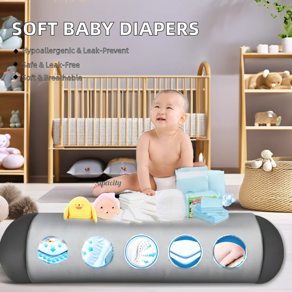 Cotton Reusable Baby Diapers Printed Disposable Newborn Nappies for Children