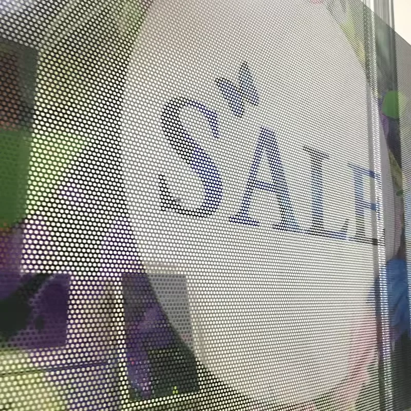 Heat Rejection Building Window Window Printed Vinyl Sticker Pvc Micro Perforated Glass Door Custom One Way Vision Building Film