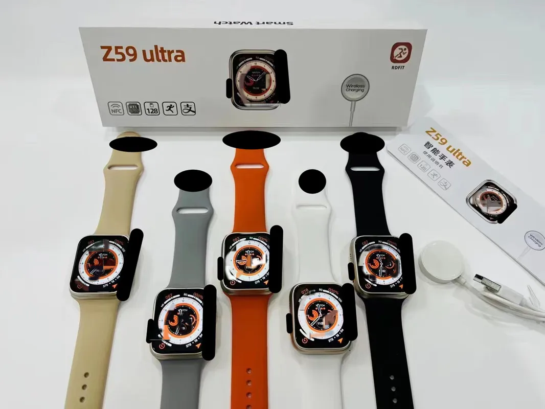 OEM 2022 Z59 ultra smartwatch serie 8, 2.02 lcd rdfit Fitness NFC alipay wireless charge reloj watch 8 for series 8 smart watch