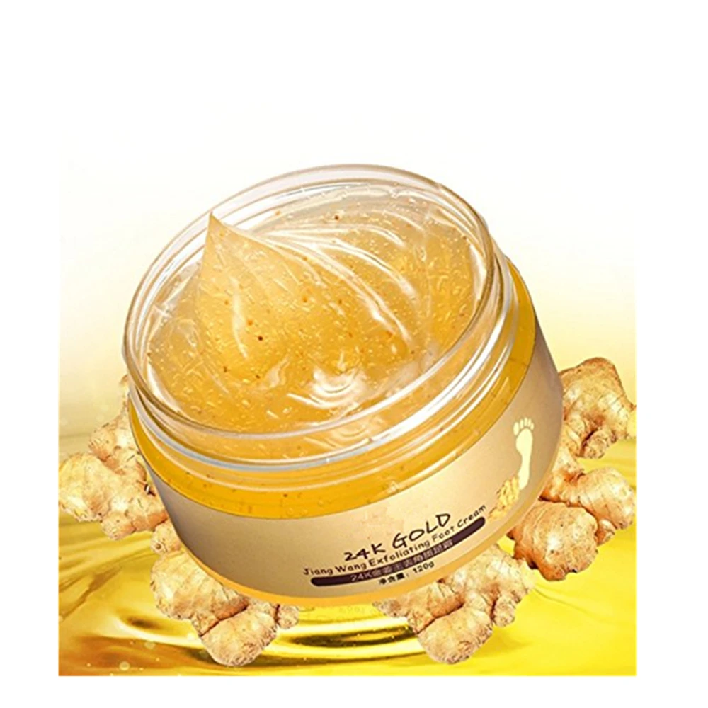 Hot Selling 24K Gold Ginger Exfoliate Repair Foot Cream