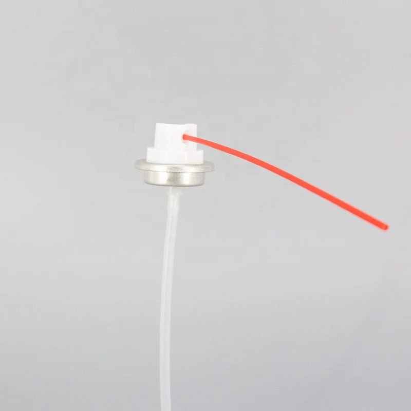 Tire repair fluid nozzle valve of aerosol cans cap aerosol spray actuator valve