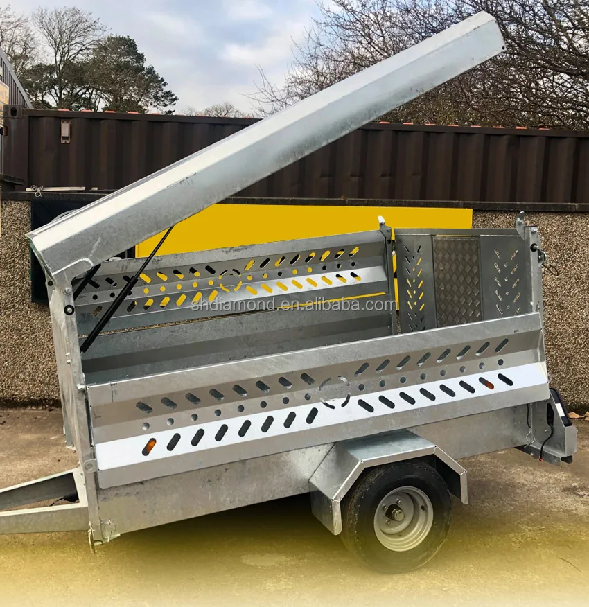 Road 7x4 750kg  quad bike livestock sheep Trailer/ATV hard canopy trailers/UTV Box lamb partition ewes transport farm trailer