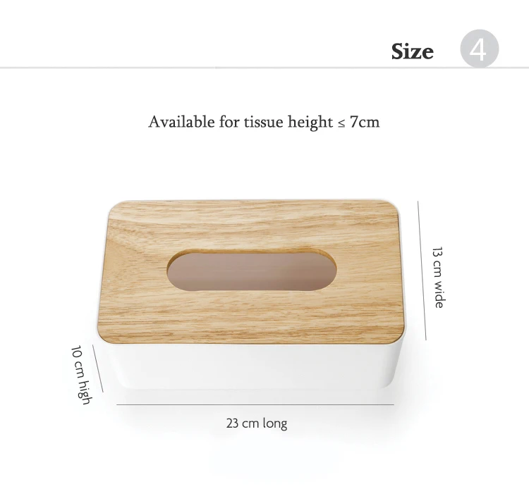 Home Large Anti-moisture Rectangular Tissue Paper napkin Box case Household Office Holder Tissue Box