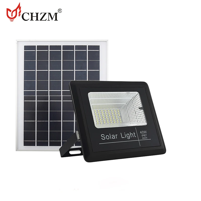 Energy-saving ip67 solar led flood light aluminum outdoor waterproof housing 60W solar led flood light