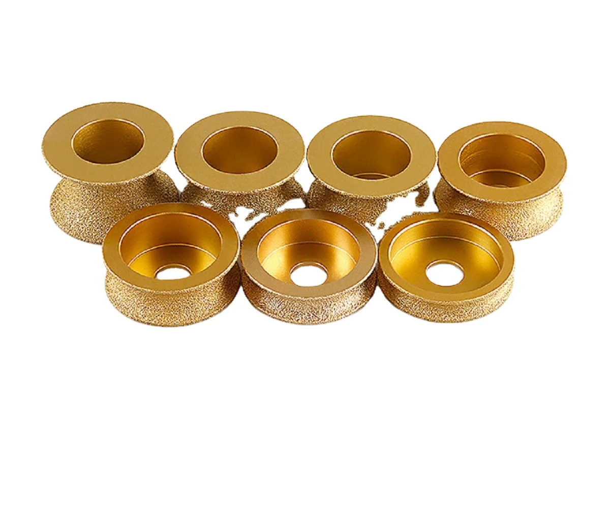 Hand Hold Diamond Grinder Bit Diamond Profile Wheel For Round Marble Grinding Edge Angle Wheel Grinder Stone Edge Discs
