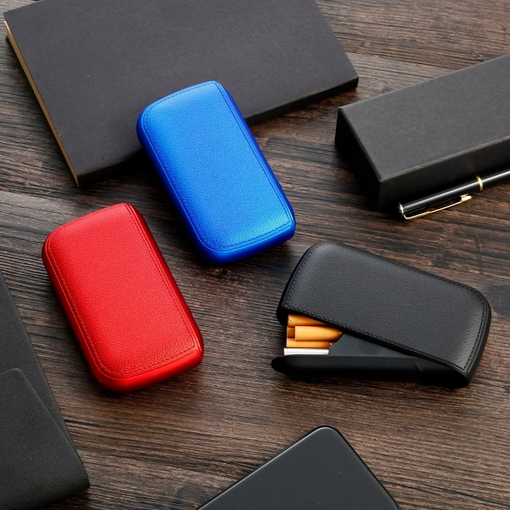 Cigarette accessories separate cigarette case Electronic lighter storage box lighter Leather cigarette case
