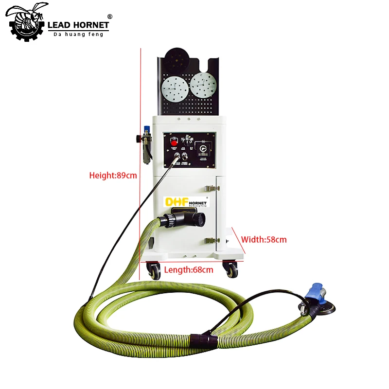 Automobile dust-free dry grinding machine putty pneumatic cleaning polishing, spray paint electric putty grinding mac