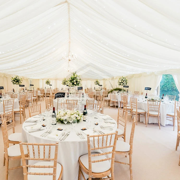 15x25m Aluminum Frame White Marriage Marquee Event Tent With Church Windows