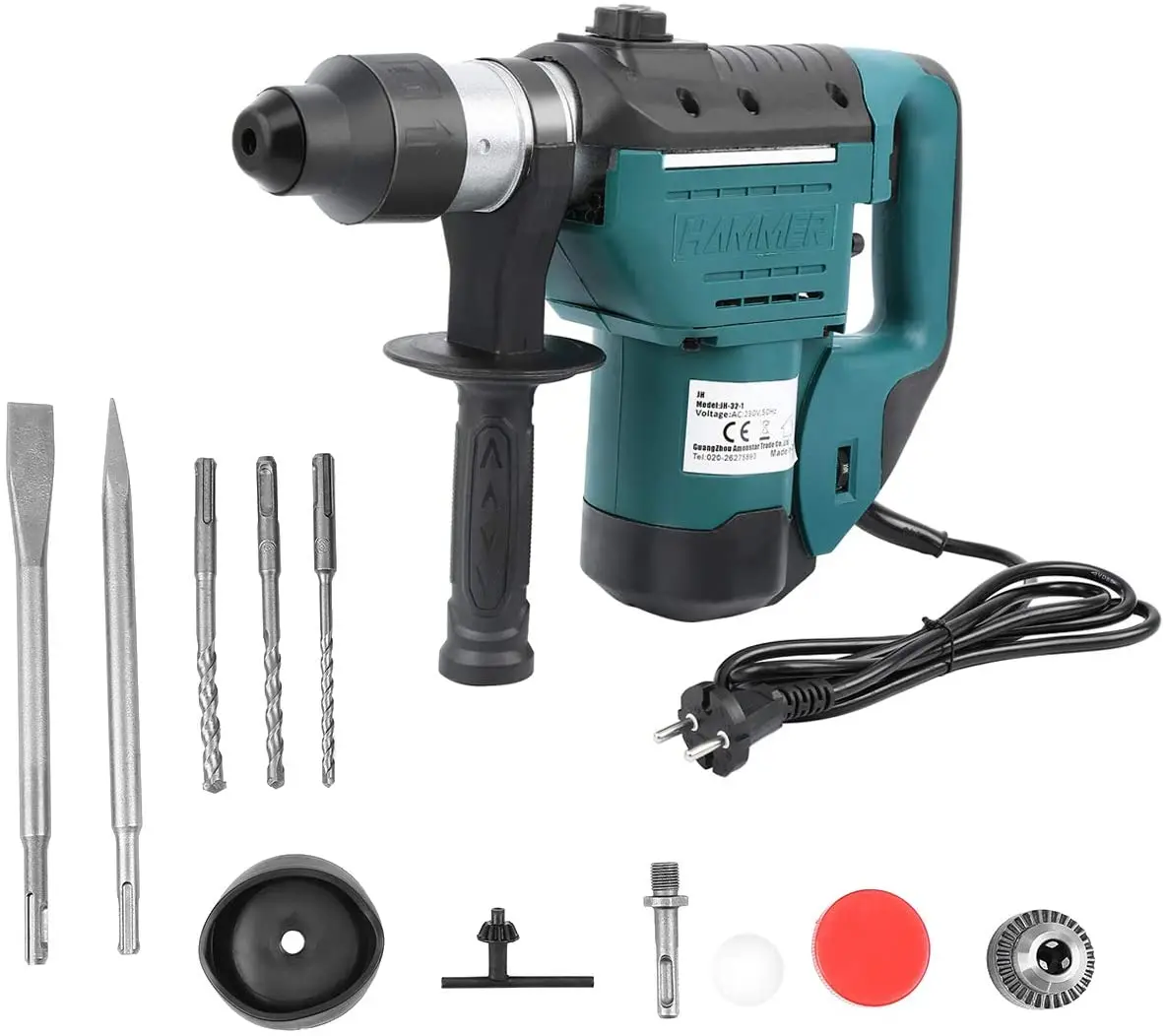 AOLI all NEW 3001 sds PLUS rotary hammer drill 32mm Pindu cheap electric hammer drill with safety clutch M32