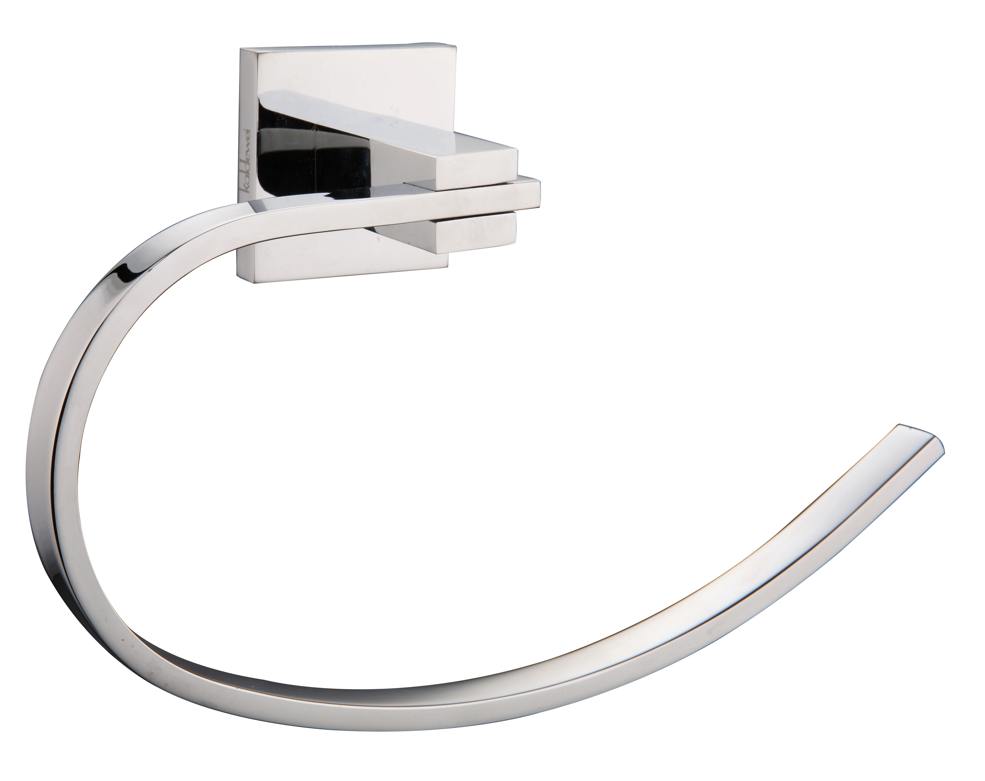 Bathroom Design Wall Mounted Single Glass Towel Shelf