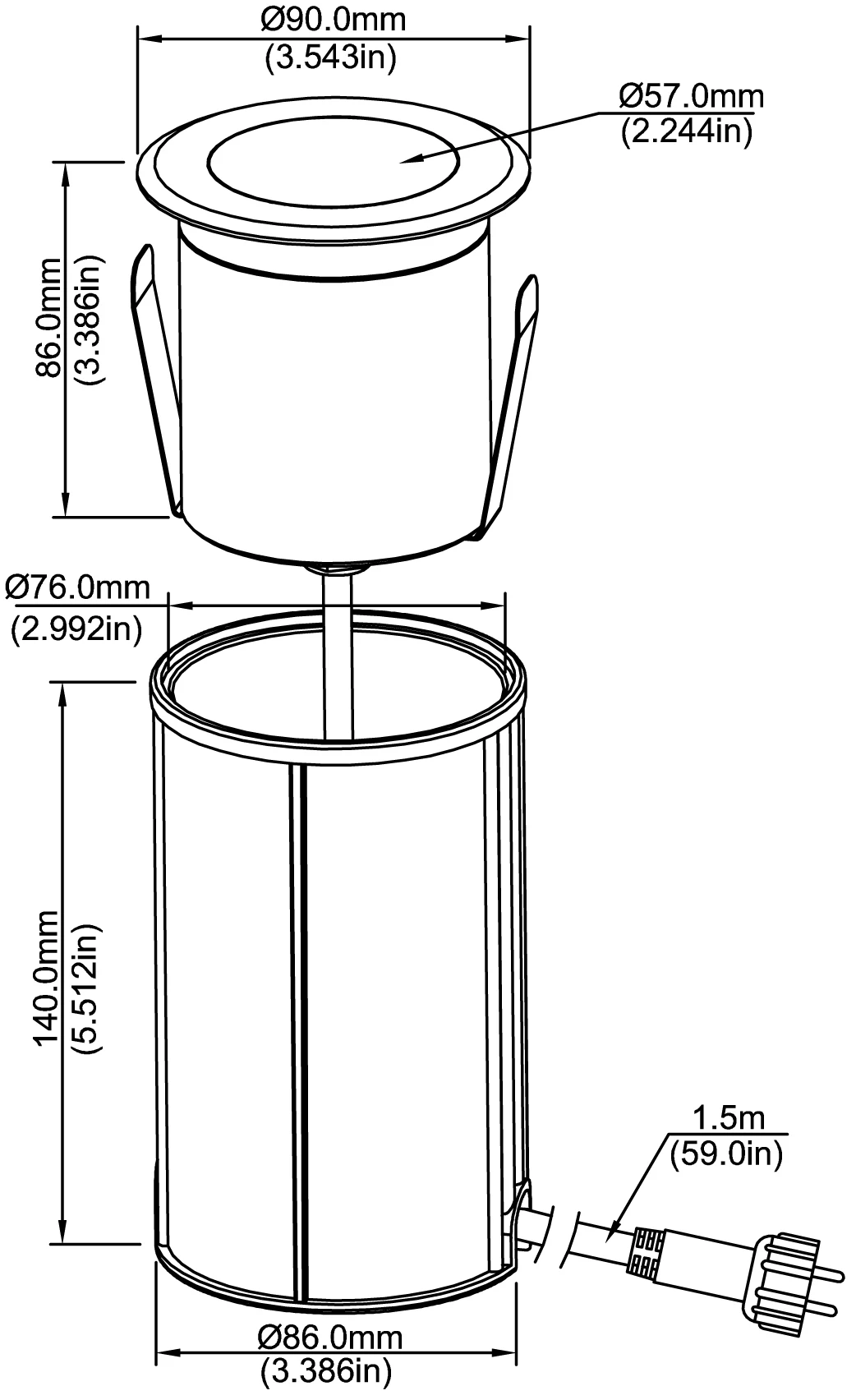 12v 18w led light recessed underwater light ip68 waterproof pool lights