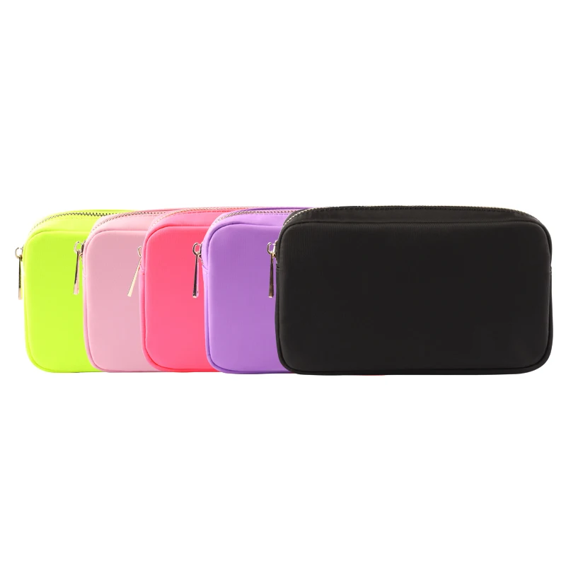 SMARTHAIR Waterproof Travel Make up Bags Pink Cosmetic Bag Nylon Custom Makeup Bag