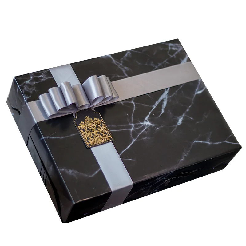 Wholesale Printed Elegant Marble Tissue 100 Gsm Decorative Wrapping Gift Paper With Coating