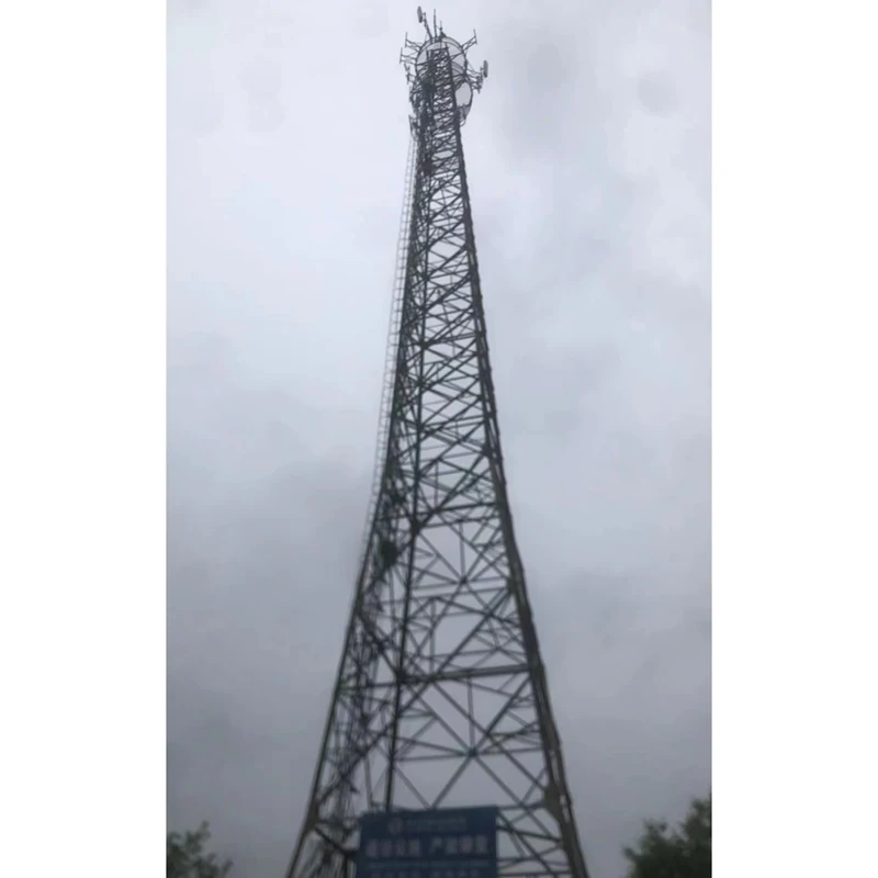 22m Self Supporting Telecom Antenna Cell Solar Power Bts Telecommunication Tower