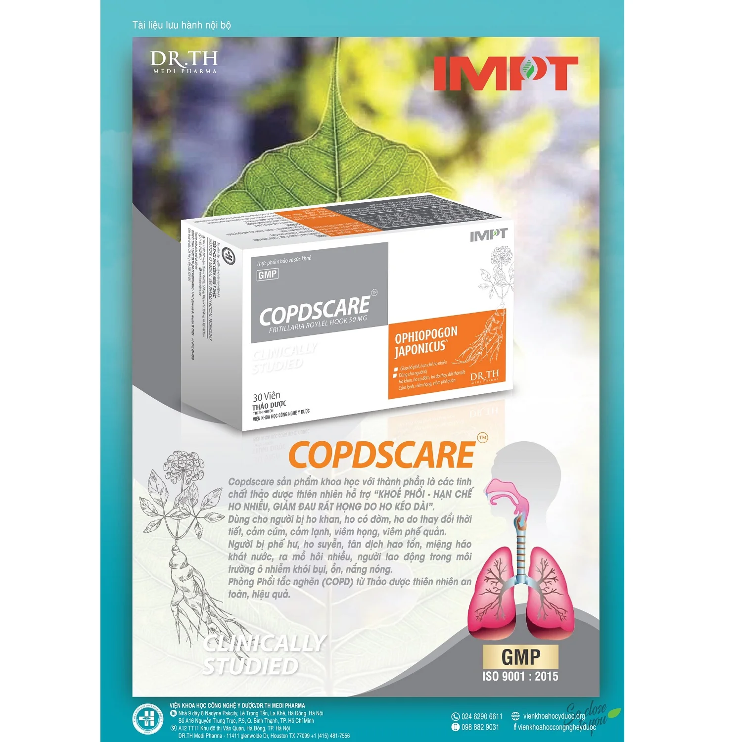 Copdscare Natural Herbs Lung Function Reducing Harm Of Smoking Supporting Cough Relieving Symptoms Health Care Product