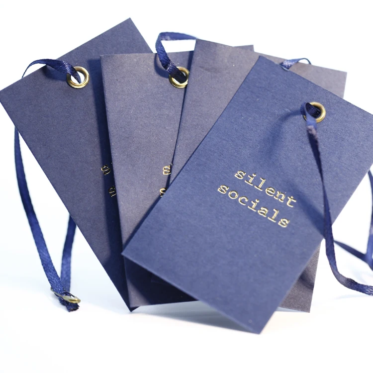 Custom Logo Hanging Tags Various Materials And Processes Printed Hang Tag Paper Cardboard Garment Hang Label Swing Clothing Tags