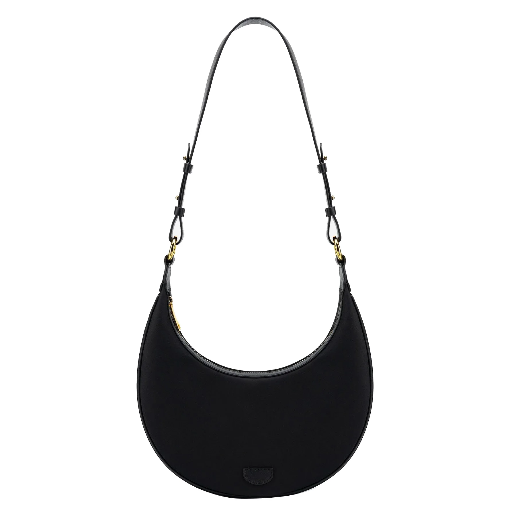 Fashion Half Moon Black Nylon Bag Shoulder bags OEM Custom Handbags