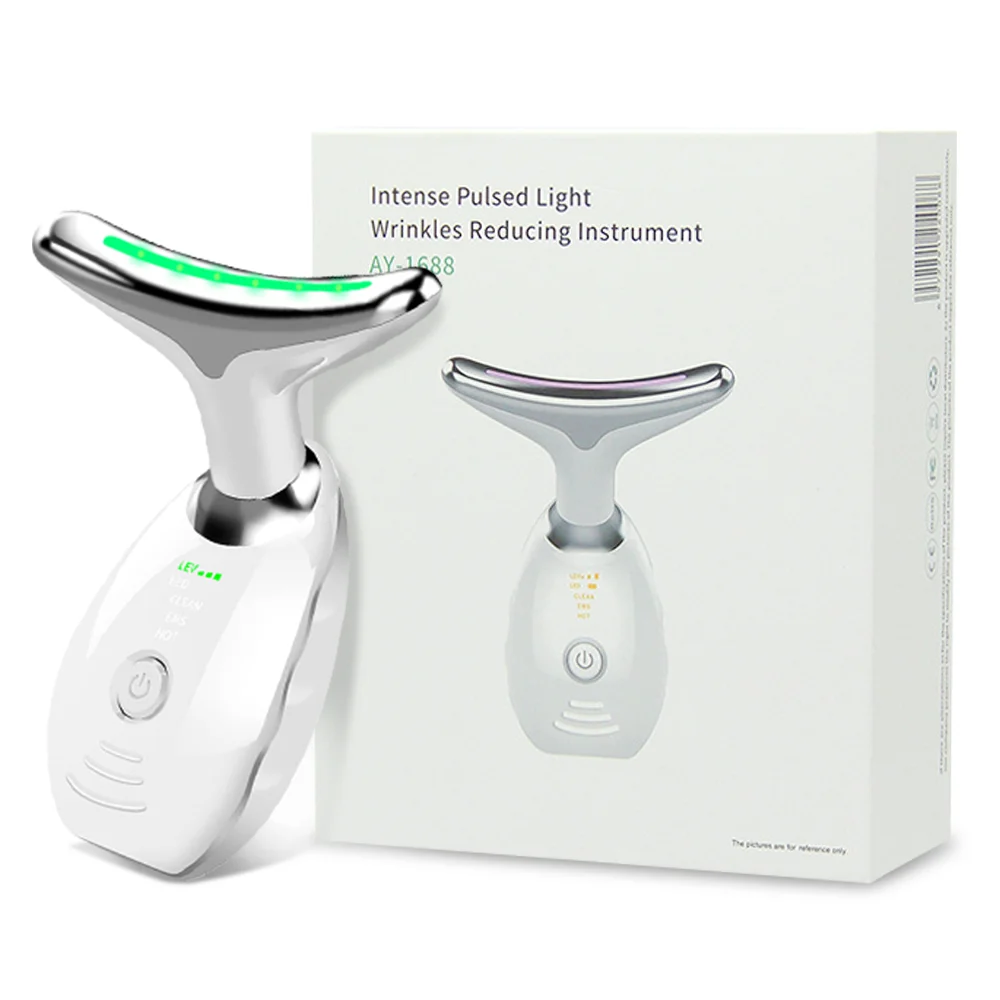 Face And Neck Lift Massager Led Photon Therapy Double Cheek Chin Lift Up V Shape Face Massager