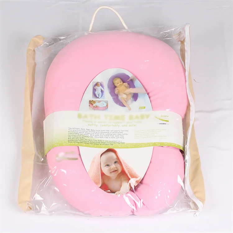 2022 New Product Soft Comfortable Quick Dry Anti-Skid Infant Care Ridge Bathing Mat Baby Bath Cushion Pillow