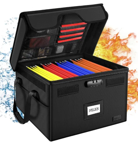 Anti Fire Bag Fireproof Pouch Fire Resistant Document Bag File Envelope Pockets  Fireproof Money Bag for Laptop Carton