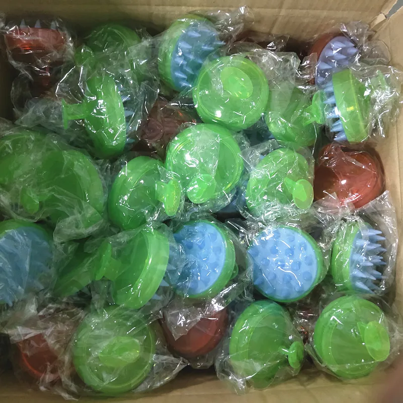 Silicone Head Massager Shampoo Scalp Massage Brush Hair Washing Comb Body Shower Bath Massage Brush