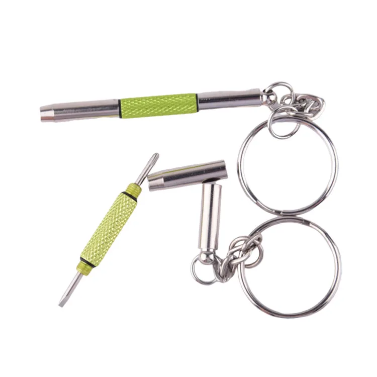 New Eyeglass Screwdriver 3 In1 Sunglass Watch Repair Kit With Keychain Portable Mini Screwdriver Hand Tools