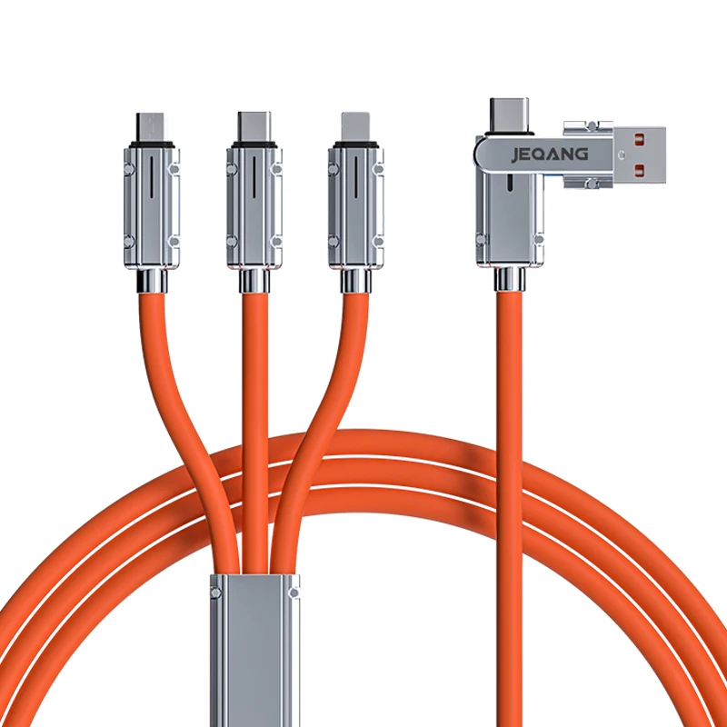 Оптовая продажа 5-в-1 Быстрая зарядка Type-C USB кабель для зарядки мобильного телефона нейлоновая куртка Pro Max 1 м многофункциональный трехдата пассажиров