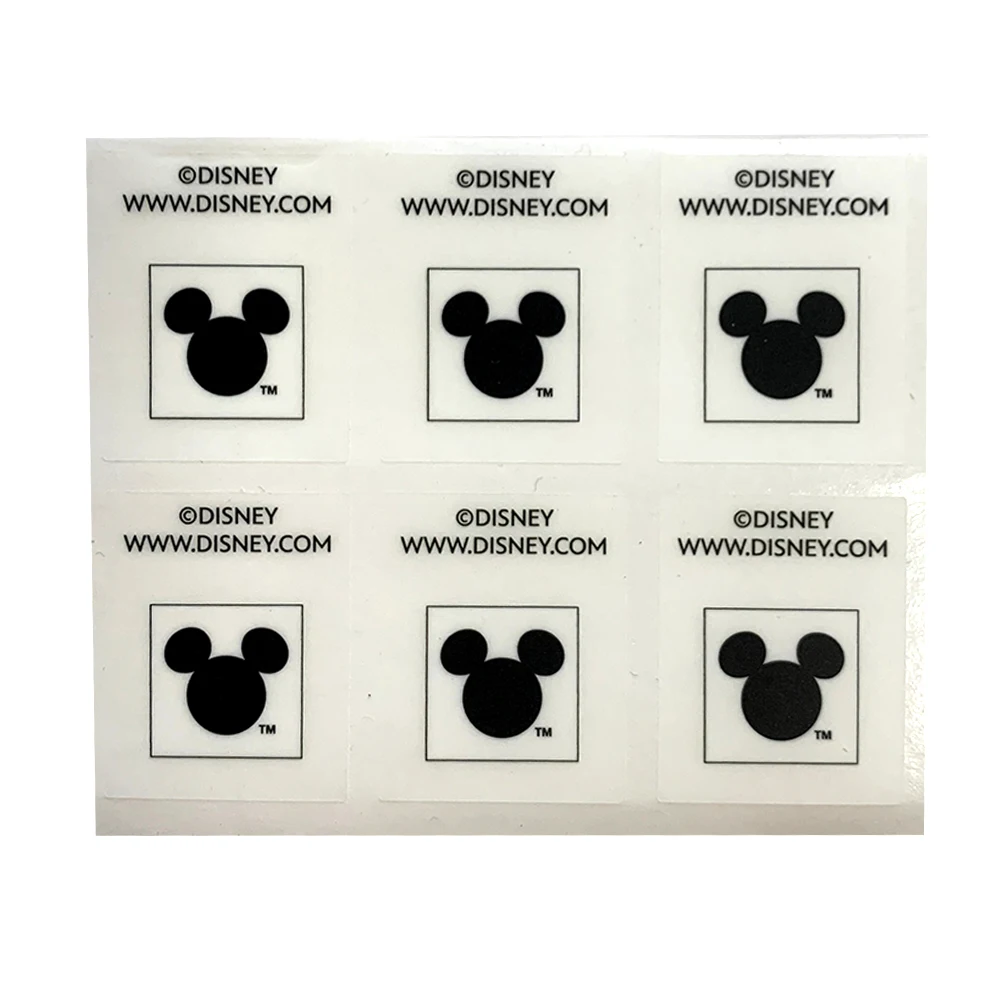 Custom Die Cut laser Stickers PVC and Vinyl Adhesive Hang Tags for Clothing Shoes Underwear Supermarket Food and Socks