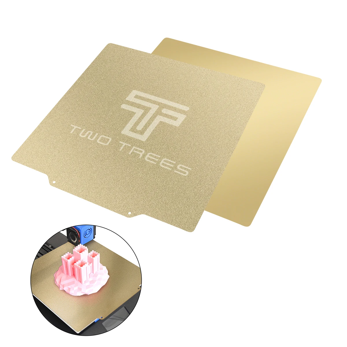 TWOTREES PEI material increase surface hardness Magnetic Base 220*220mm/235*235mm/310*310mm 3D Printer Parts Hot Heat Bed
