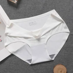 Высокое качество пользовательских нейлон спандекс Ice Silk (искусственное волокно) Не оставляющий следов надежный дизайн; Трусы; Короткие трусы; Женское сатиновое Ночное платье без швов трусики нижнее белье для