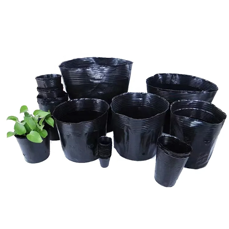 Large Black Thick Plastic Flowerpot Drip Tray Saucer Tree Seed Pot Chassis Trays for Garden Balcony Fleshiness Planter