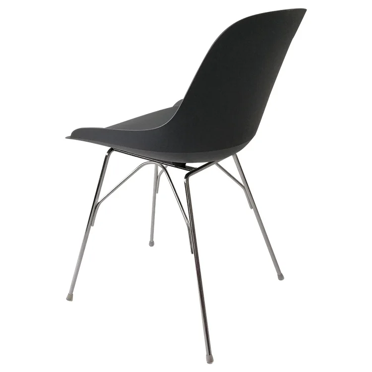 
Italy Design Plastic Home Furniture living room chairs with Metal Leg Dining Room Set 