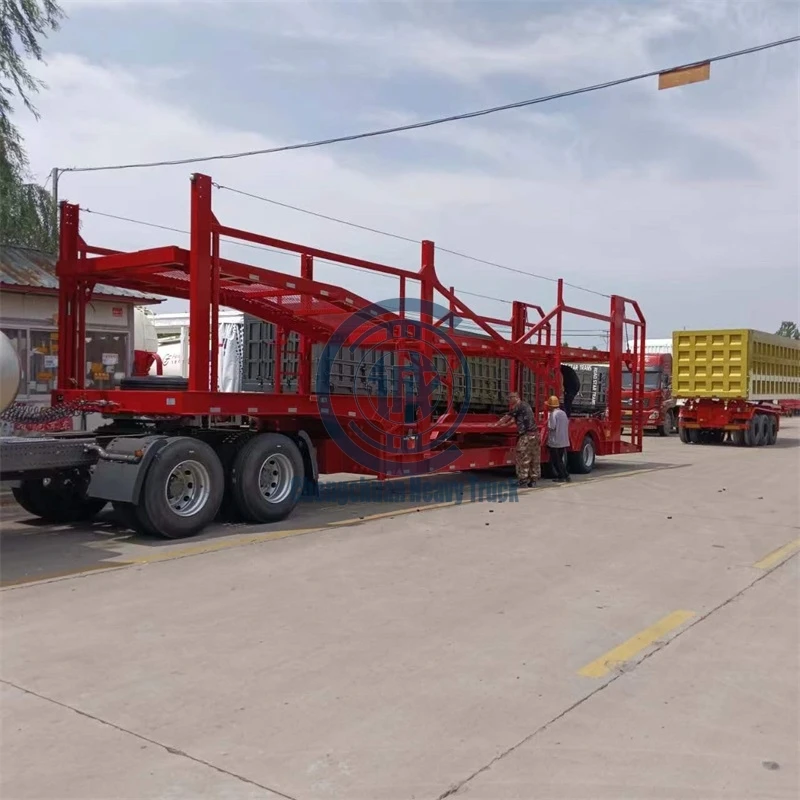 two floor Double Deck vehicle truck trailers hauler car transport trailer car carrier semi trailer