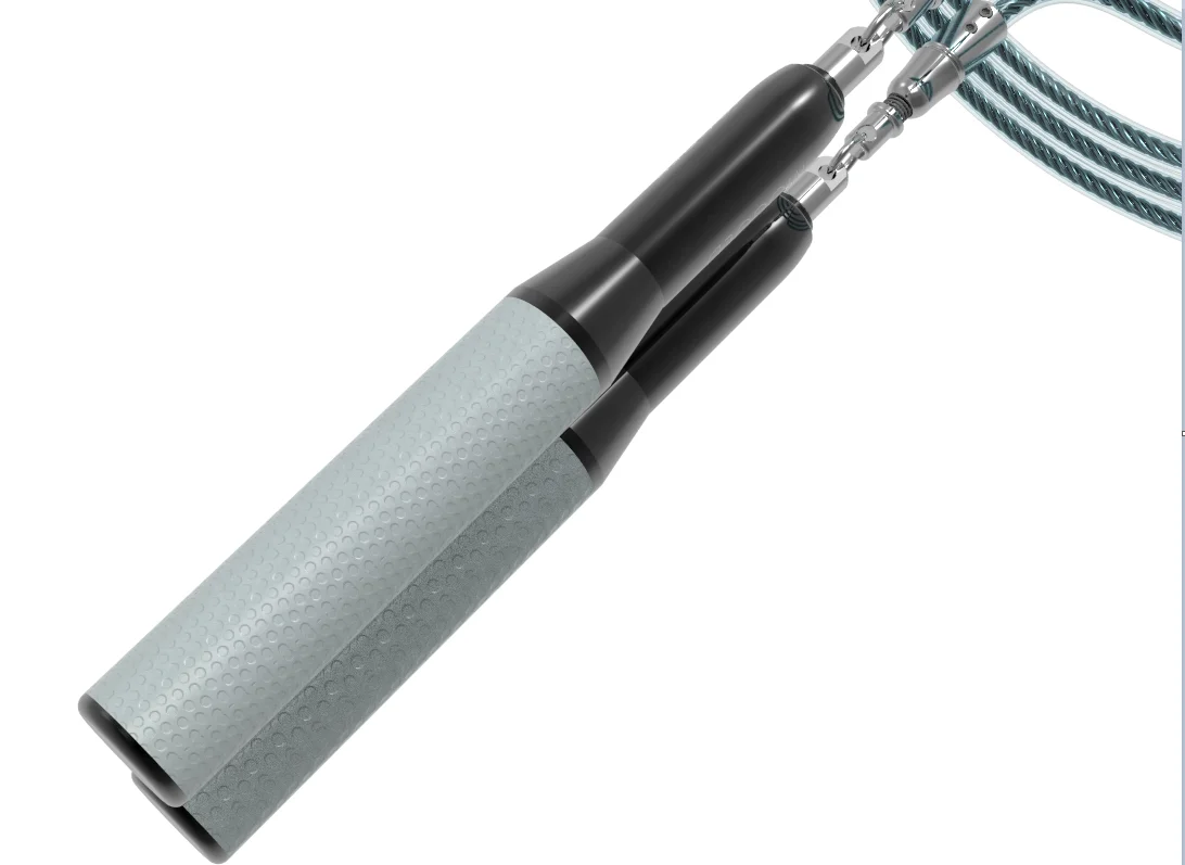 New Design Bead  Chinese Electric Interchangable Long Handle Pvc Jump Rope